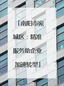 南阳市宛城区：精准服务助企业加速转型